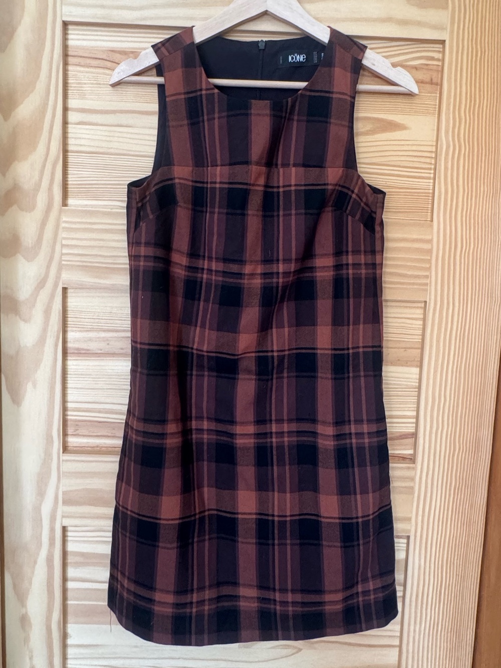 A-line plaid dress